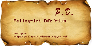 Pellegrini Dárius névjegykártya